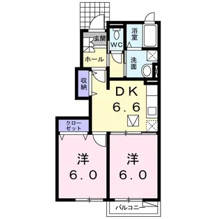 グレイスフル早川【1階】の間取り