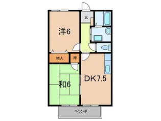 ピネ-デ甲子園【2階】の間取り
