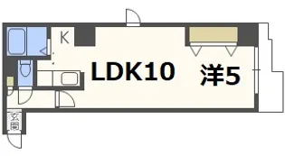 ミラバ豊平【10階】の間取り