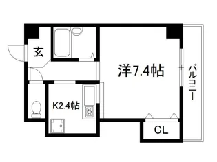 エスペランサ伏見【3階】の間取り