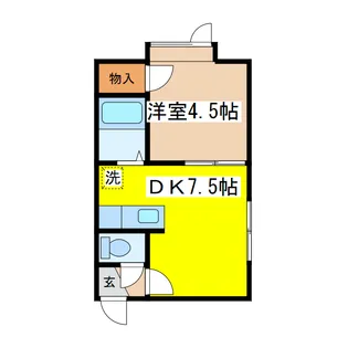 エスポワール文苑【1階】の間取り