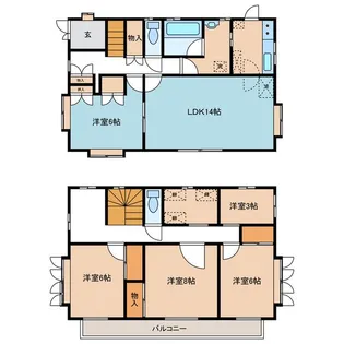 静岡県駿東郡長泉町中土狩【一戸建】の間取り