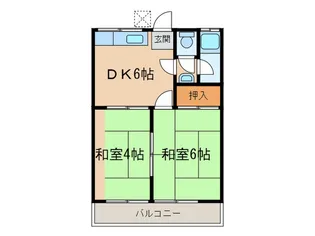 コ-ポ真朝【1階】の間取り