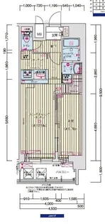 プレサンスOSAKA東成中本ハーヴィル【8階】の間取り