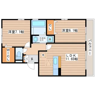 アビタシオンA【1階】の間取り