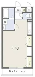 エルミタージュ【1階】の間取り