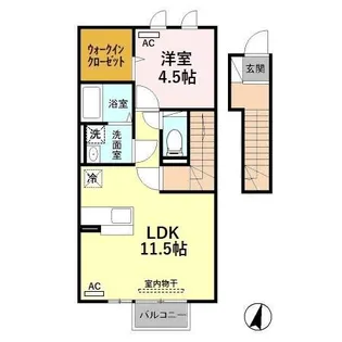 ブラオベルク【2階】の間取り