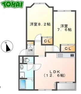 エルシャトーII C棟【1階】の間取り