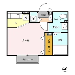 東京都小金井市本町2【アパート】の間取り