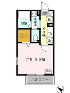 千葉県市川市末広2【アパート】の間取り