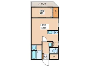 パレスジョ-ジタウン【3階】の間取り