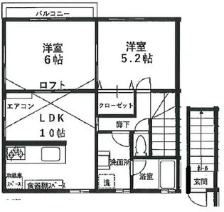アドラブール【2階】の間取り
