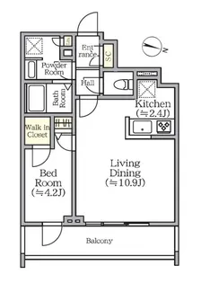 CREALpremier西馬込【3階】の間取り