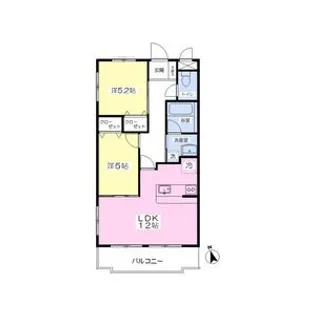 イーストコート【1階】の間取り