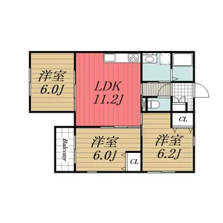 Like星久喜 C棟【3階】の間取り