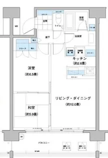 ガーデニエール砧レジデンス【7階】の間取り