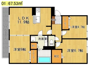 セレンディピティ矢倉【2階】の間取り