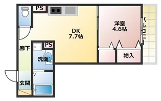 兵庫県明石市魚住町錦が丘3【アパート】の間取り
