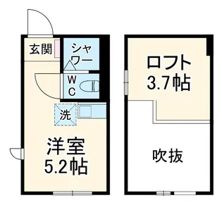 ルシェン和田町【1階】の間取り