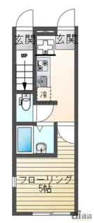 東京都東久留米市金山町1【アパート】の間取り