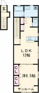 サニーヒルN galaxy【2階】の間取り