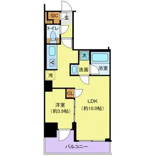 東京都江東区亀戸7【マンション】の間取り