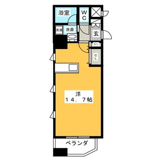 CITY SPIRE 名駅北【2階】の間取り