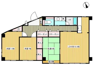 取手JKマンション【2階】の間取り