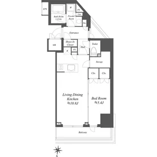 AIFLAT文京本駒込【2階】の間取り