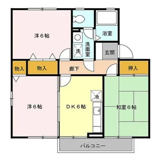 パークロイヤル A【2階】の間取り
