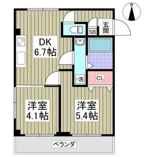 グレースハイツ【3階】の間取り