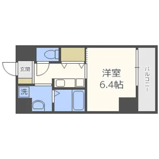 クレビオス難波EAST【8階】の間取り