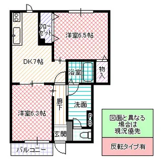 グリーンビレッジ【1階】の間取り