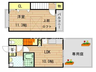 コスモシティーII番館の間取り