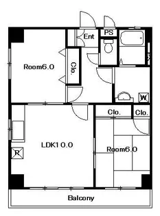 アドバンスベル【1階】の間取り