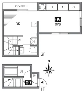 蓮山居【2階】の間取り