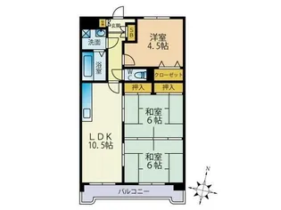 クレベール鷹の巣【6階】の間取り