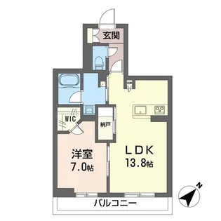 グランシャンブル【2階】の間取り