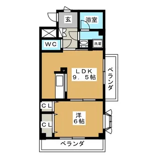 クレイドル片倉【3階】の間取り