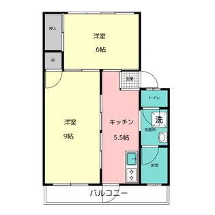 コーポスワン【1階】の間取り