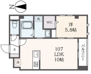 ダイワフラットIII【1階】の間取り