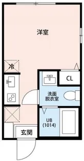 神奈川県横浜市神奈川区三ツ沢南町【アパート】の間取り