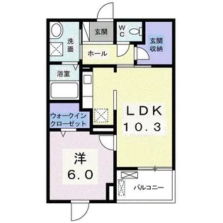 プラシード【1階】の間取り