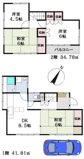 埼玉県所沢市林3【一戸建】の間取り