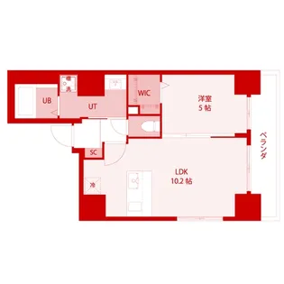 レジリア横浜【2階】の間取り