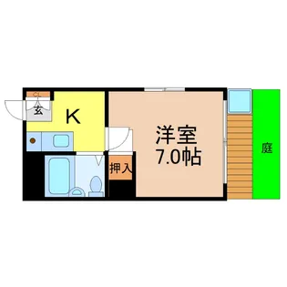 愛知県名古屋市昭和区荒田町3【アパート】の間取り