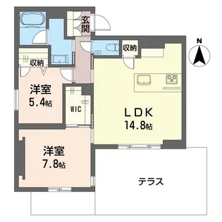 フルリアージュ【1階】の間取り