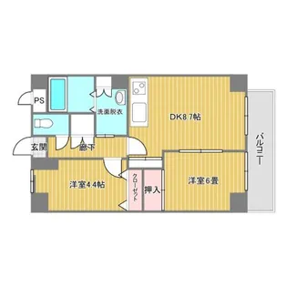 エクセリア駅南【7階】の間取り