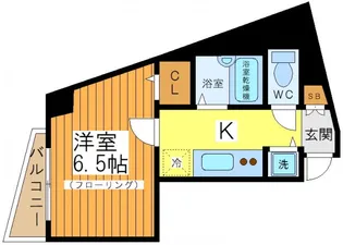 トーシンフェニックス目黒碑文谷【7階】の間取り