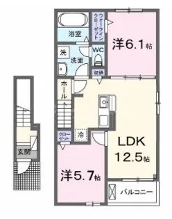 プリモ【2階】の間取り